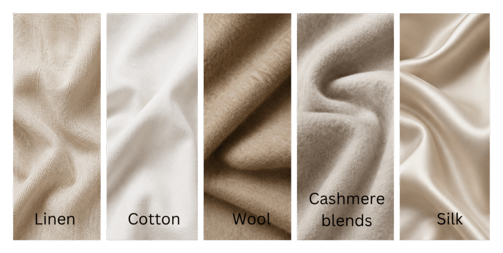 key fabrics for old money style